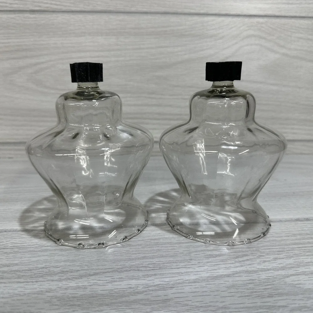 Large Clear Glass Pegged Votive 5x4
